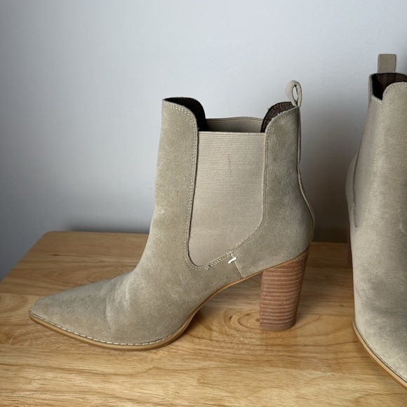 Mi.im Women's Esmee Chelsea Boots Tan Stacked Heel Pointed Toe size 8.5 - Picture 6 of 10